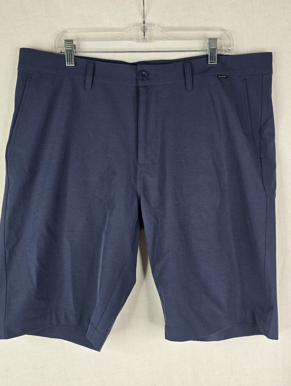 Travis Mathew Mens 38 Golf Beck Hybrid Shorts Stretch Navy Blue